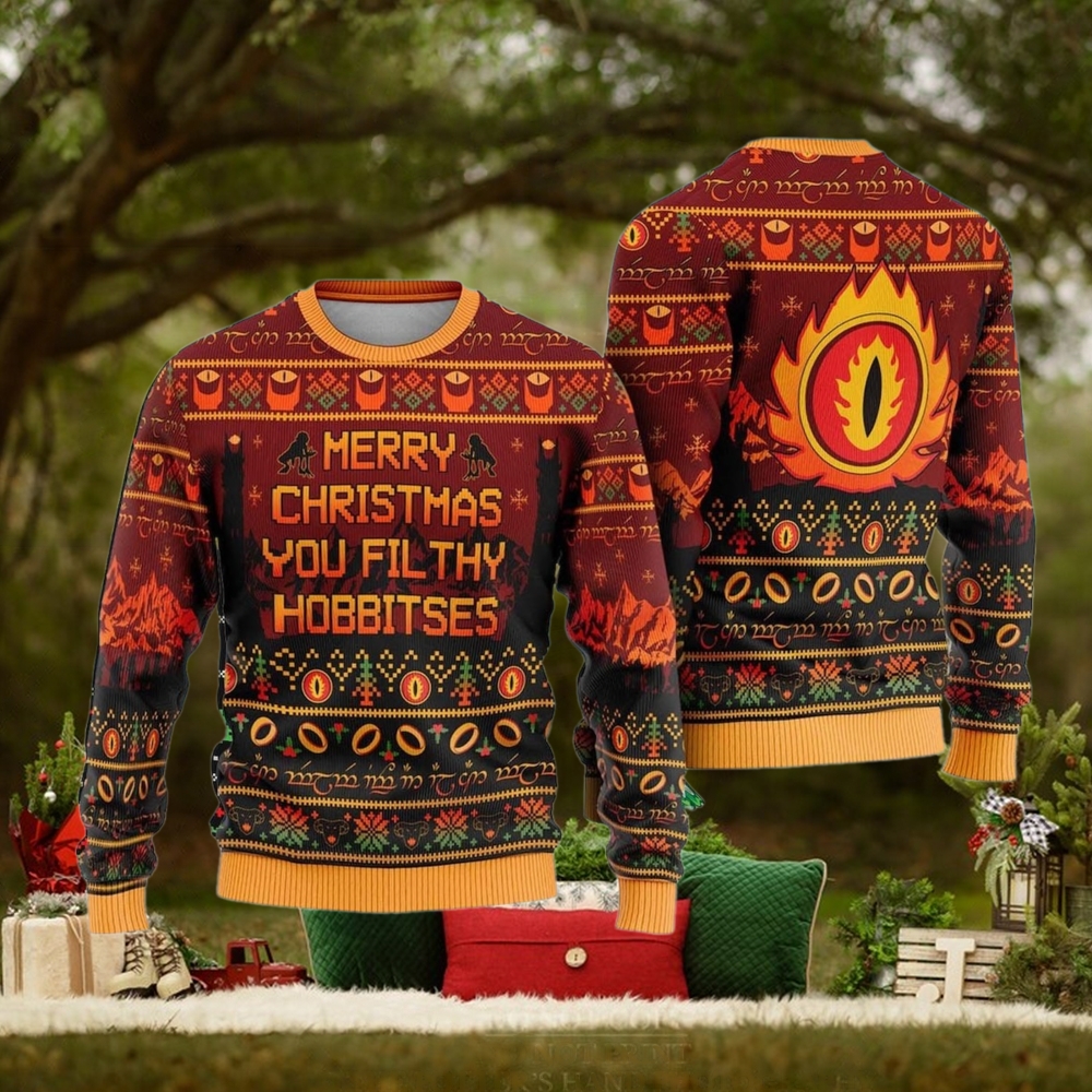 Merry Christmas You Filthy Hobbitses Ugly Christmas Sweater Merry Christmas You Filthy Hobbitses Ugly Christmas Sweater