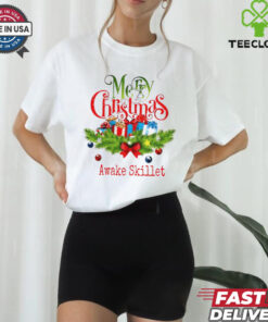 Merry Christmas awake skillet shirt