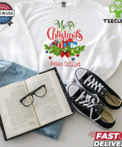 Merry Christmas awake skillet shirt