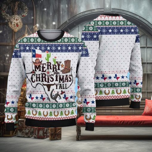 Merry Christmas from Texas Y’all Ugly Christmas Sweater