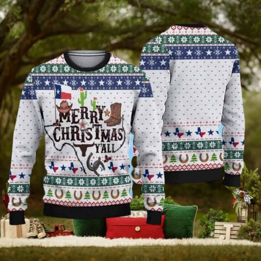 Merry Christmas from Texas Y’all Ugly Christmas Sweater