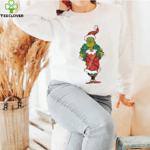 Merry Christmas grinch wreath merry grinchmas hoodie, sweater, longsleeve, shirt v-neck, t-shirt