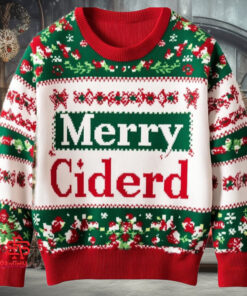 Merry Ciderd Ugly Christmas Sweater