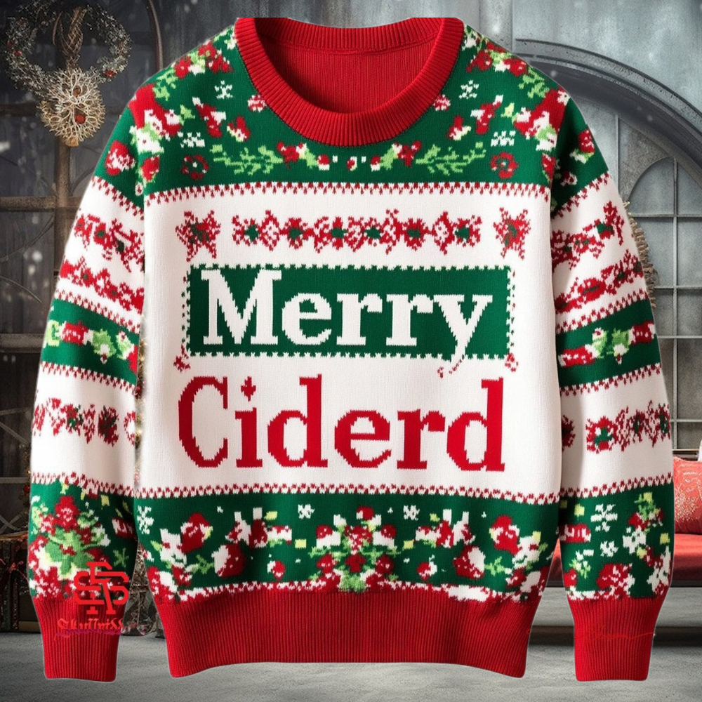 Merry Ciderd Ugly Christmas Sweater Merry Ciderd Ugly Christmas Sweater