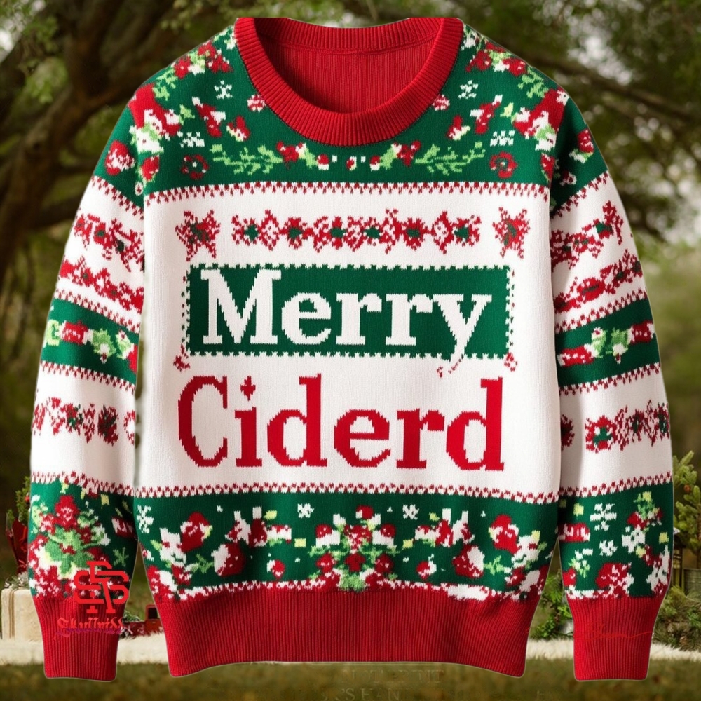 Merry Ciderd Ugly Christmas Sweater Merry Ciderd Ugly Christmas Sweater