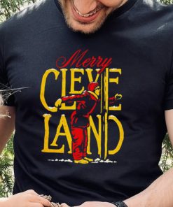 Merry Cleveland Christmas flag pole 2022 shirt