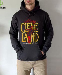 Merry Cleveland Christmas flag pole 2022 hoodie, sweater, longsleeve, shirt v-neck, t-shirt