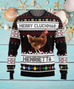 Merry Cluckmas Chicken Farmers Clucker Bird Personalized Photo Ugly Sweater
