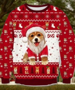 Merry Corgi Dog Corgmas Ugly Sweater For Christmas