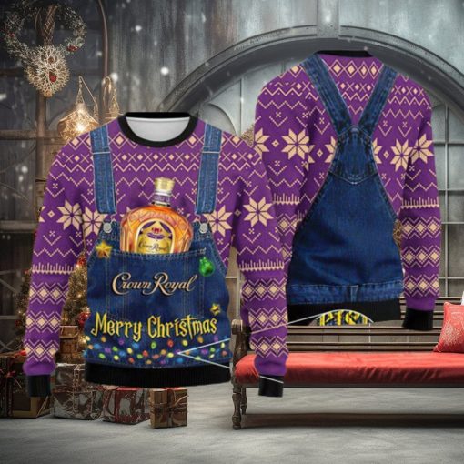 Merry Crown Royal Ugly Christmas Sweater For Men And Women