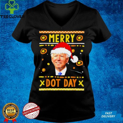 Merry Dot Day Santa Joe Biden Ugly Christmas Sweater