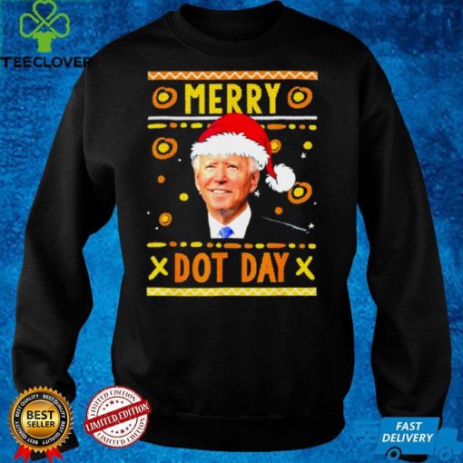 Merry Dot Day Santa Joe Biden Ugly Christmas Sweater