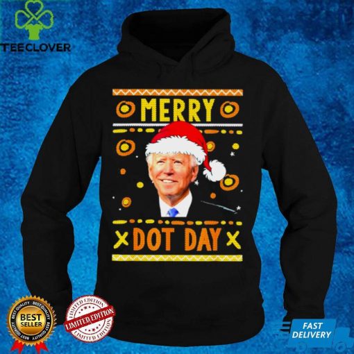 Merry Dot Day Santa Joe Biden Ugly Christmas Sweater