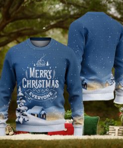 Merry Everyone Ugly Christmas Sweater Knitted Gift For Men And Women