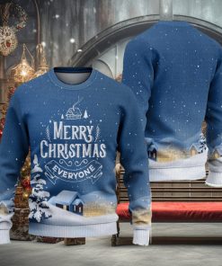 Merry Everyone Ugly Christmas Sweater Knitted Gift For Men And Women