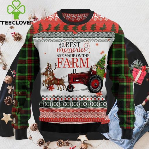 Merry Famer Ugly Christmas Sweater, The Best Memories Are Made On The Farm Sweatshirt