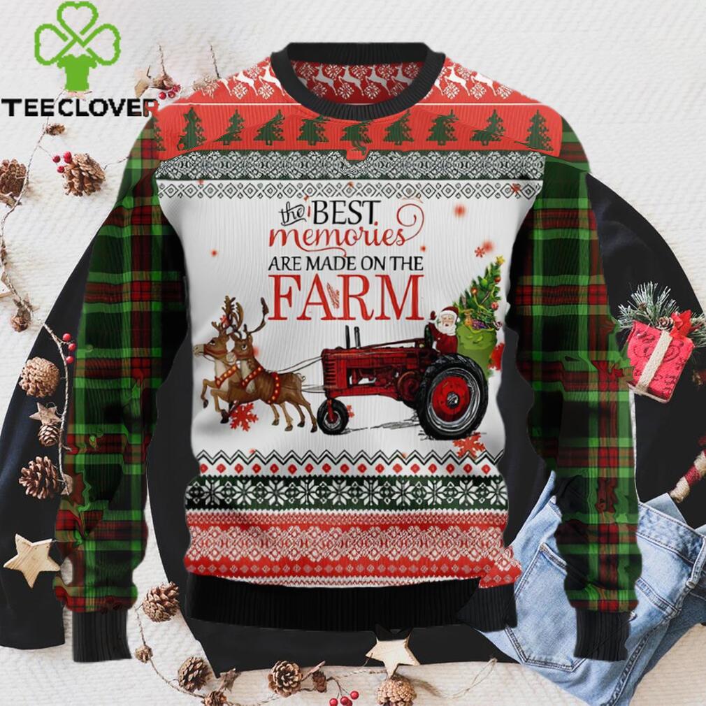 Merry Famer Ugly Christmas Sweater, The Best Memories Are Made On The Farm Sweatshirt Merry Famer Ugly Christmas Sweater, The Best Memories Are Made On The Farm Sweatshirt