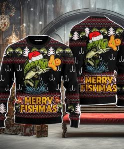 Merry Fishmas Christmas Unisex Ugly Sweater Special Gift For Men Women
