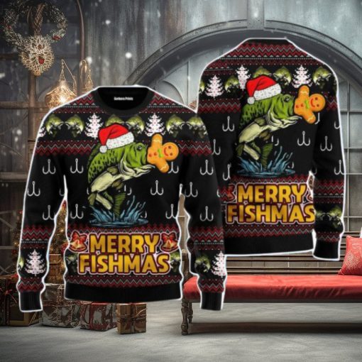 Merry Fishmas Christmas Unisex Ugly Sweater Special Gift For Men Women