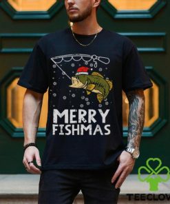 Merry Fishmas Fish Fishing Pjs Christmas Pajama Dad Men shirt