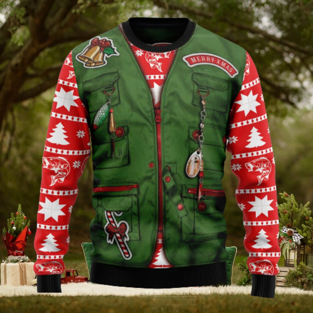 Merry Fishmas Ugly Christmas Sweater Thankgiving Gift Men Women Merry Fishmas Ugly Christmas Sweater Thankgiving Gift Men Women