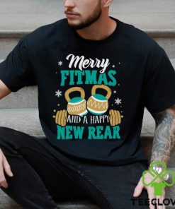 Merry Fitmas And A Happy New Rear Workout Christmas Shirt