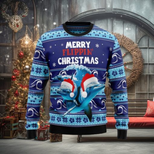 Merry Flippin’s Ugly Christmas Sweater Gift For Men Women