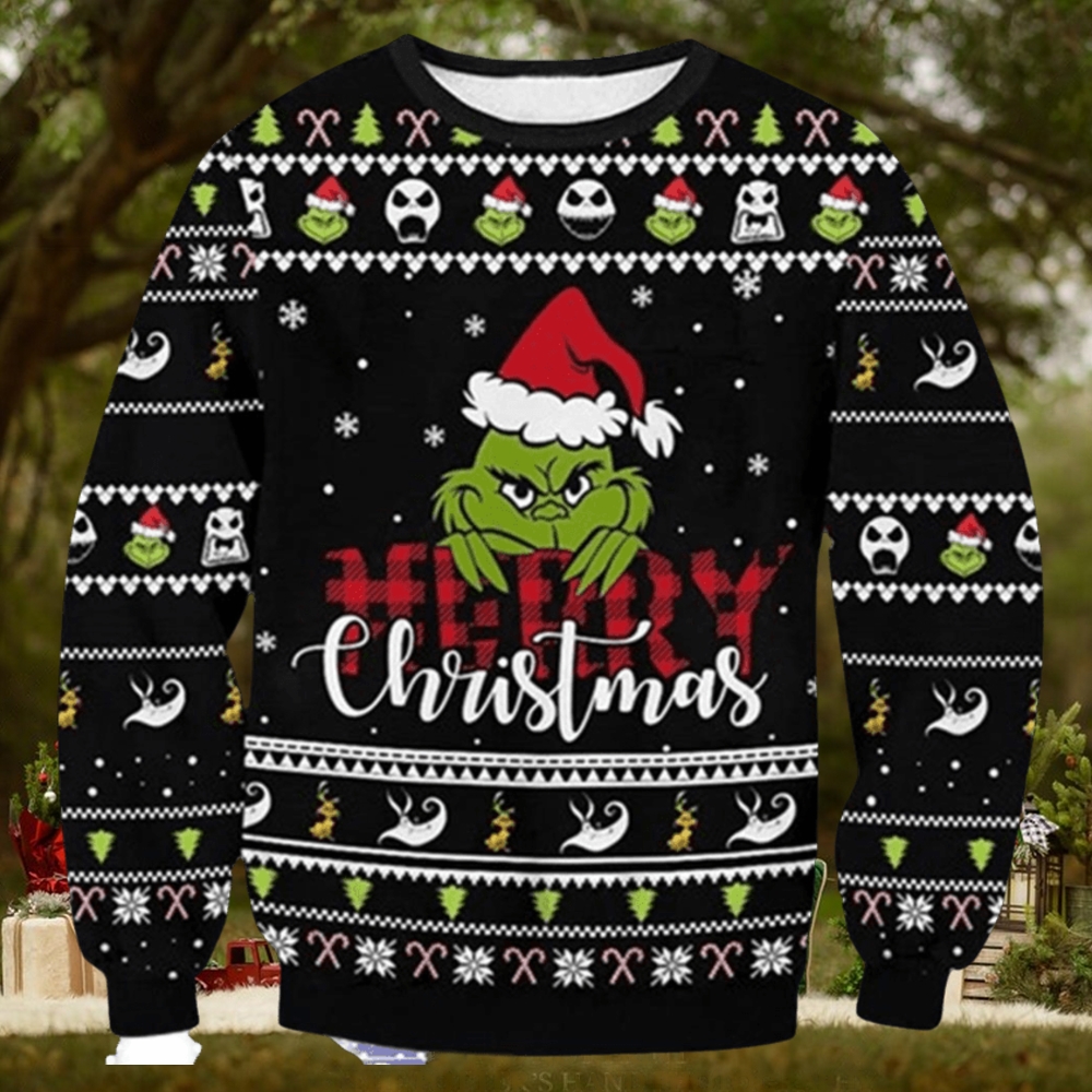 Merry Funny Character Ugly Christmas Sweater Merry Funny Character Ugly Christmas Sweater