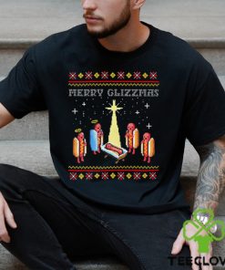 Merry Glizzmas Tacky Funny Merry Christmas Hot Dogs Unisex Sweatshirt 2 Merry Glizzmas Tacky Funny Merry Christmas Hot Dogs Unisex Sweatshirt