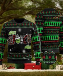 Merry Grinch Mas Xmas Party 3D Cute Ugly Christmas Sweater