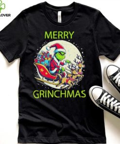 Merry Grinchmas ride a deer to give gifts shirt