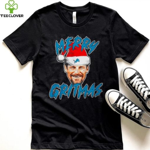 Merry Gritmas Lion Detroit Shirt