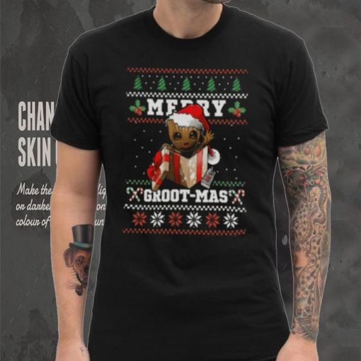 Merry Grootmas Ugly Christmas Shirt  Baby Groot Christmas Shirt