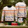 Miami Dolphins Skull Pattern Ugly Christmas Sweater