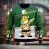 Santa Claus On Mountain Bike Ugly Christmas Sweater