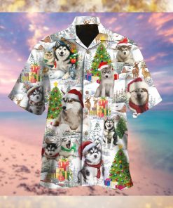 Merry Husky Christmas Hawaiian Shirt