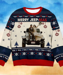 Merry Jeep Mas, Personalized Ugly Christmas Sweater