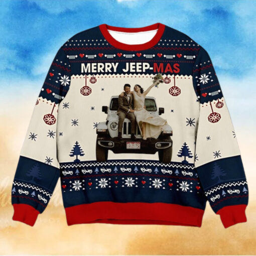 Merry Jeep Mas, Personalized Ugly Christmas Sweater