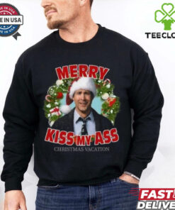 Merry Kiss My Ass National Lampoons XMAS Shirt