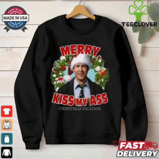 Merry Kiss My Ass National Lampoons XMAS Shirt
