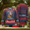 Christmas Pink Santa Ugly Christmas Sweater Theres Some Hos In This House Retro Xmas