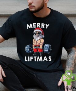 Merry Liftmas Santa Workout Gym Lover Funny Christmas Gift Shirt