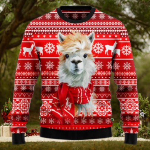 Merry Llamas Ugly Christmas Sweater
