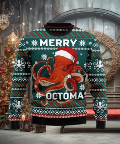 Merry Octomas Ugly Christmas Sweater Xmas Gift 3D Christmas Sweater