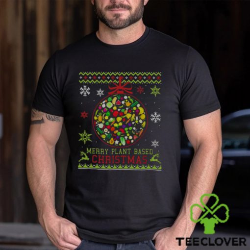 Merry Plant Based Christmas Vegan hoodie, sweater, longsleeve, shirt v-neck, t-shirt