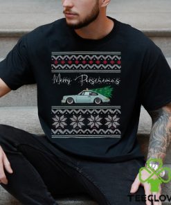 Merry Porschemas – Sleek Coupe Meets Festive Cheer Shirt