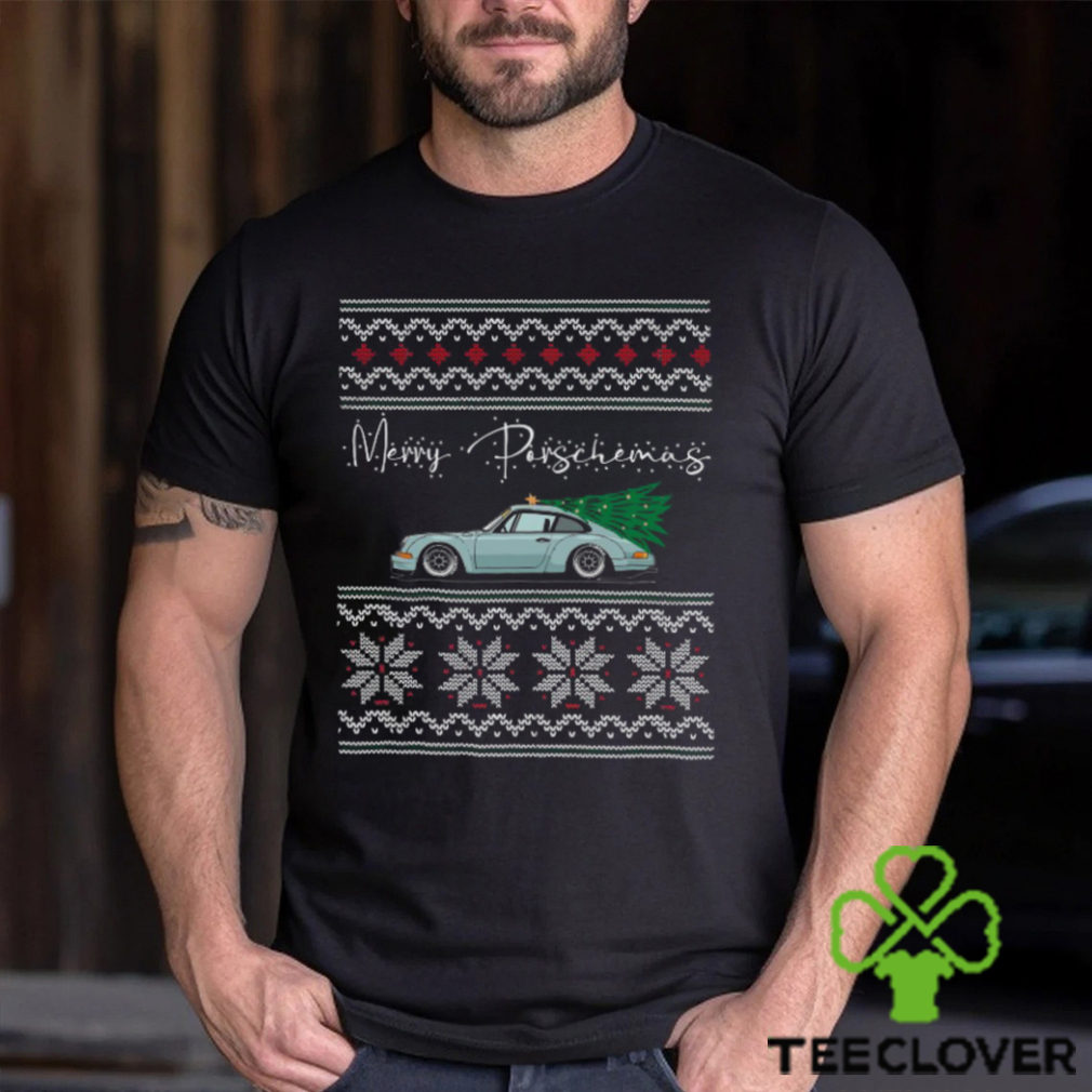 Merry Porschemas – Sleek Coupe Meets Festive Cheer Shirt Merry Porschemas – Sleek Coupe Meets Festive Cheer Shirt