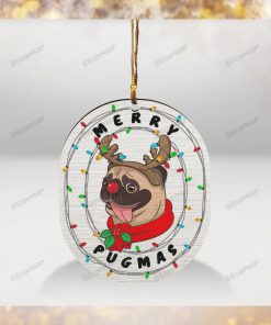 Merry Pugmas Custom ornament