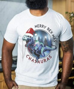 Merry Rex mas CNAauras plaid T shirt