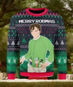 Merry Robmas Robert Pattinson Green Ugly Christmas Sweater Xmas Gift Men And Women Christmas Sweater